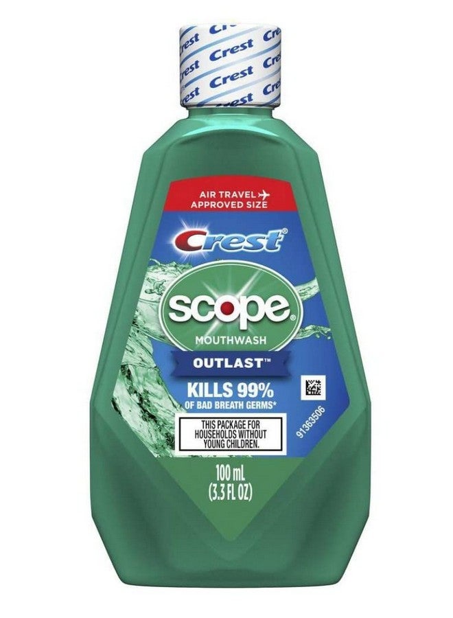 Mouthwash Scope Outlast 3.3 Ounce (18 Pieces) (100Ml)