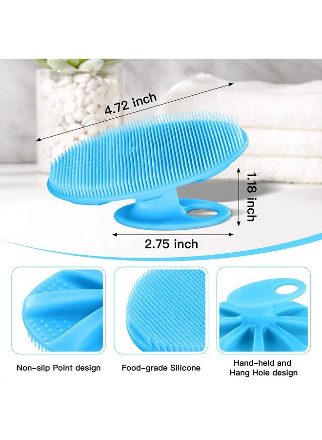 Foodgrade Soft Body Scrubber Gentle Exfoliating Scrub Cleansing Loofah Shower Brush, More Hygienic, Family Pack (Pack Of 4)