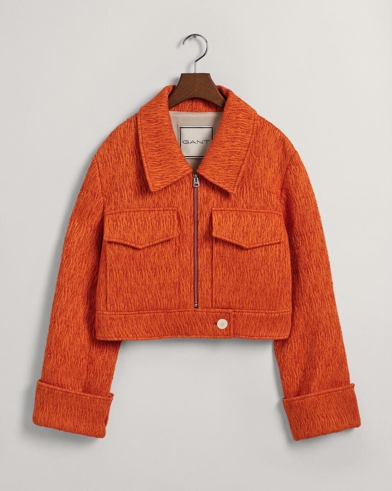 Gant Cropped BouclÃ© Jacket