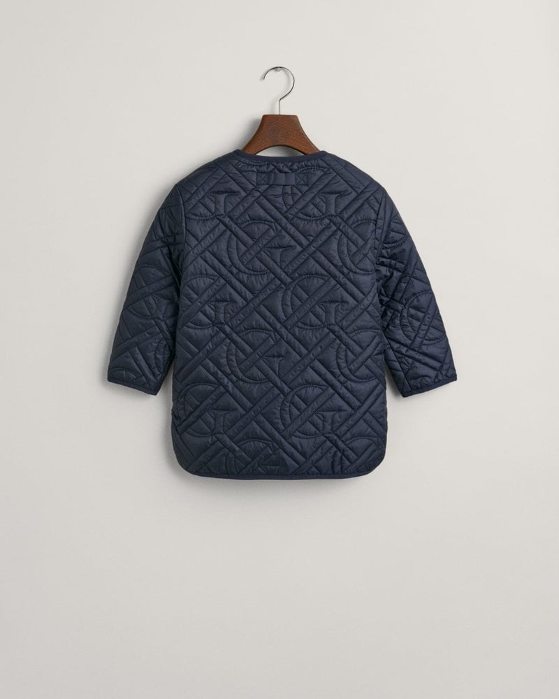 Gant Girls Monogram Quilted Liner Jacket