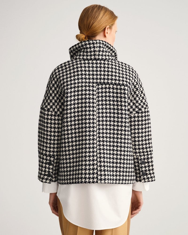 Gant Houndstooth Cropped Jacket