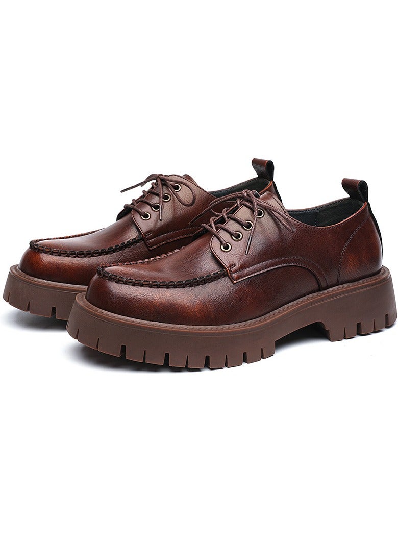 Versatile Retro Casual Leather Shoes