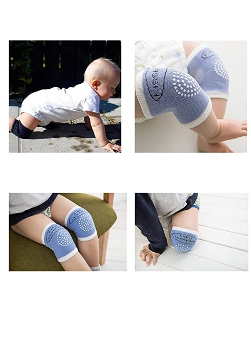 5 Pairs Non Slip Baby Knee Pads for Crawling Adjustable Leg Warmers for Boys and Girls