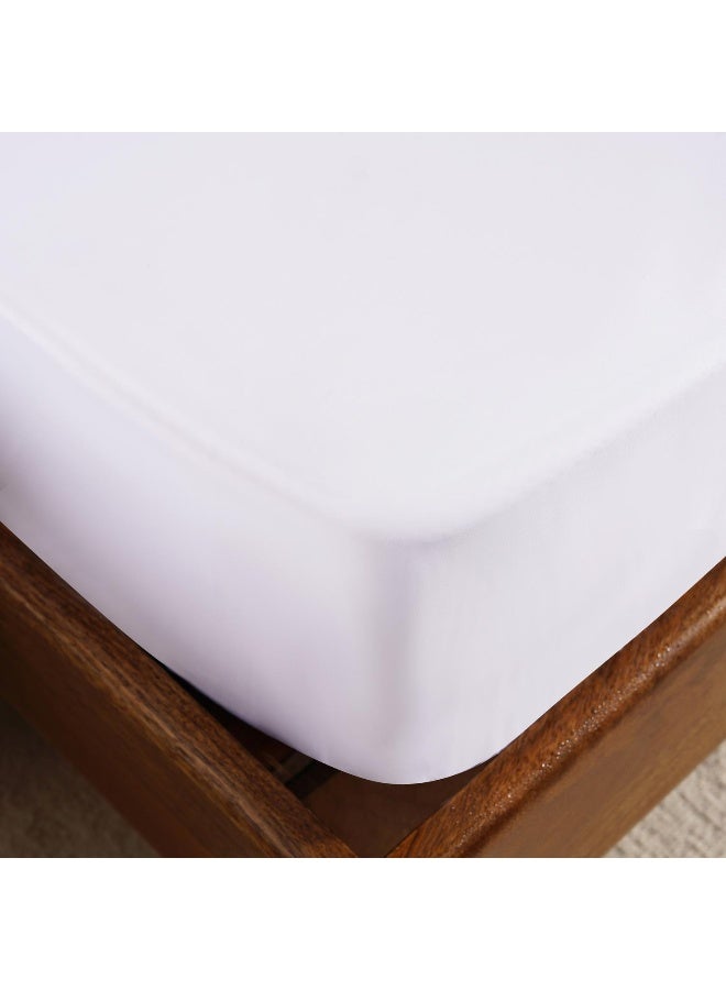 Elegance Fitted Sheet 160X200+33Cm - White