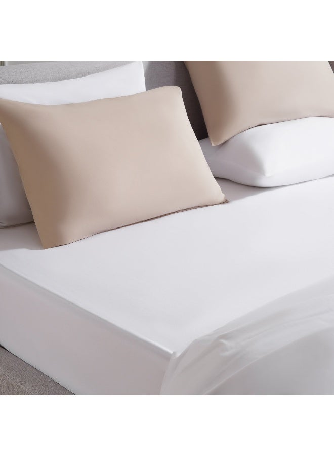 Conscious Eucacel Fitted Sheet 160X200+33Cm - Bright White