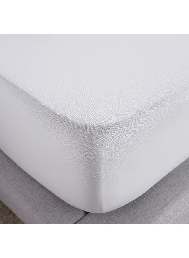 Conscious Eucacel Fitted Sheet 160X200+33Cm - Bright White