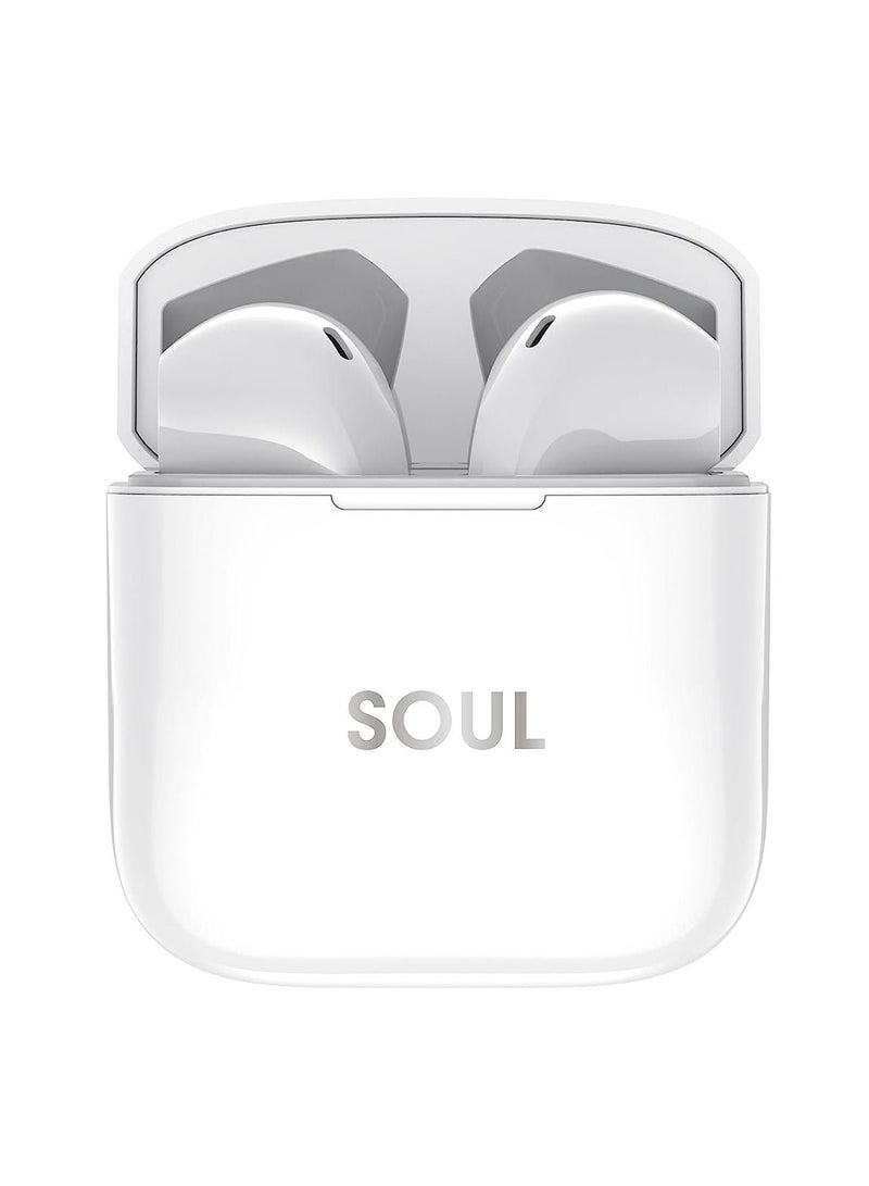 Xcell SouL10 Ear Buds with Clear Sound & Rich Bass, 5hrs play & talk time & 120 hours standby, compatible with most Android/iOS/Harmony OS devices - White