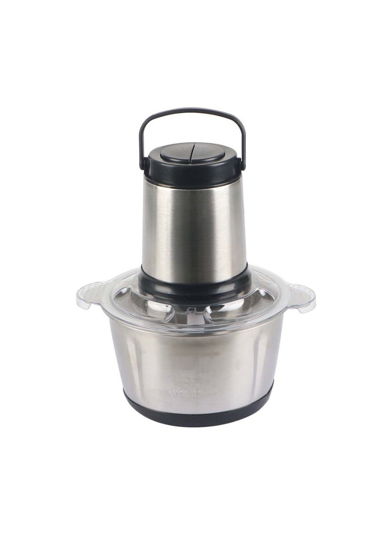 Meat Grinder Electric Capacity Cups Food Processor with Stainless Steel Bowl and Large Sharp Blades Food Chopper Electric Rotating Speed Levels with Spatula for Meat Vegetables Fruits Nuts