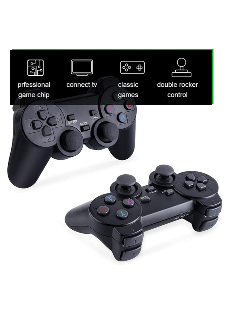 4K Smart Video Game Stick with 10,000 Games – Retro Gaming Console with 2.4G Wireless Controllers and 32GB Storage