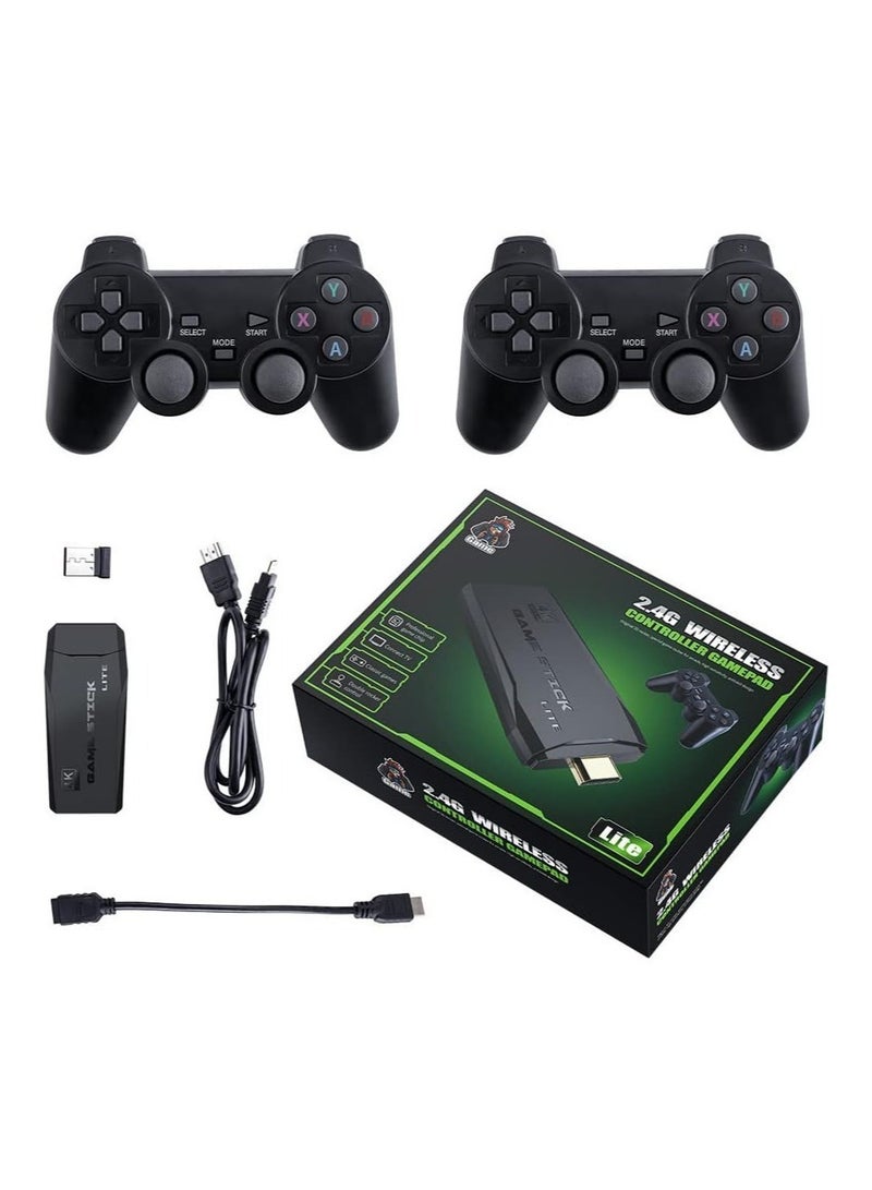 4K Smart Video Game Stick with 10,000 Games – Retro Gaming Console with 2.4G Wireless Controllers and 32GB Storage