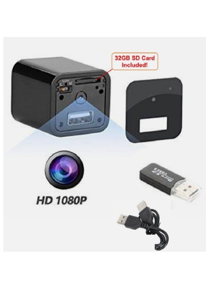 HD 1080p USB Camera Mini Hidden Spy Surveillance DVR Charger Motion Detect 32gb