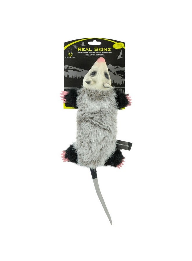 Real Skinz Opossum Plush Dog Toy