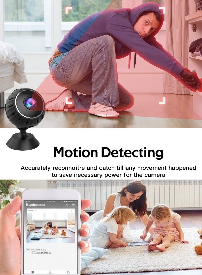 Wi-Fi Smart  Mini Camera,Hidden Camera,Ultra High Definition 360° Coverage Surveillance Camera,Motion Detection,Intelligent Tracking