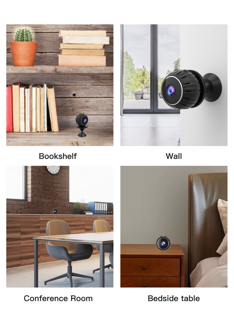 Wi-Fi Smart  Mini Camera,Hidden Camera,Ultra High Definition 360° Coverage Surveillance Camera,Motion Detection,Intelligent Tracking