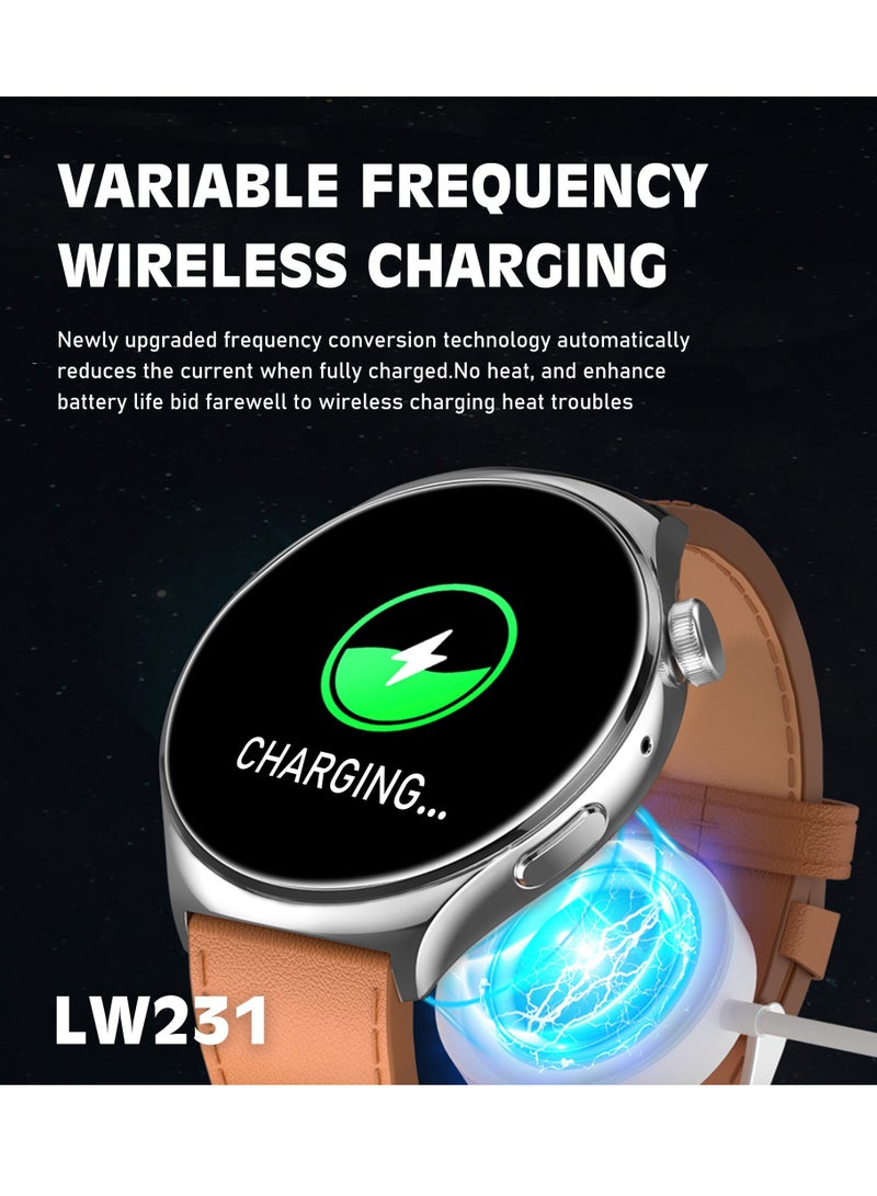 SMART WATCH LW-231 Digital Watch 270mAh Battery IPX67 Waterproof Wireless Charging Compatible with Android & iOS Full Screen Touch