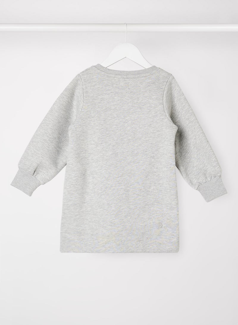 Kids Gea Sweatshirt Dress Grey