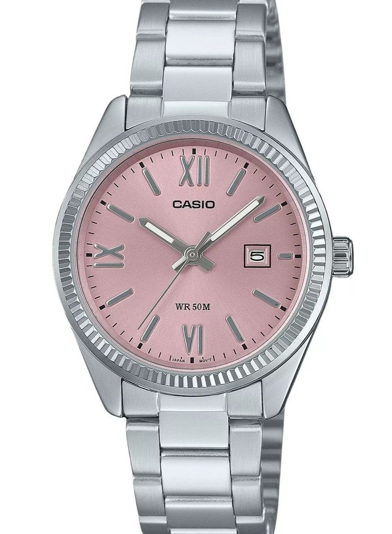 Casio Standard Pink Dial Quartz Dress Women's Watch LTP-1302DD-4A1V