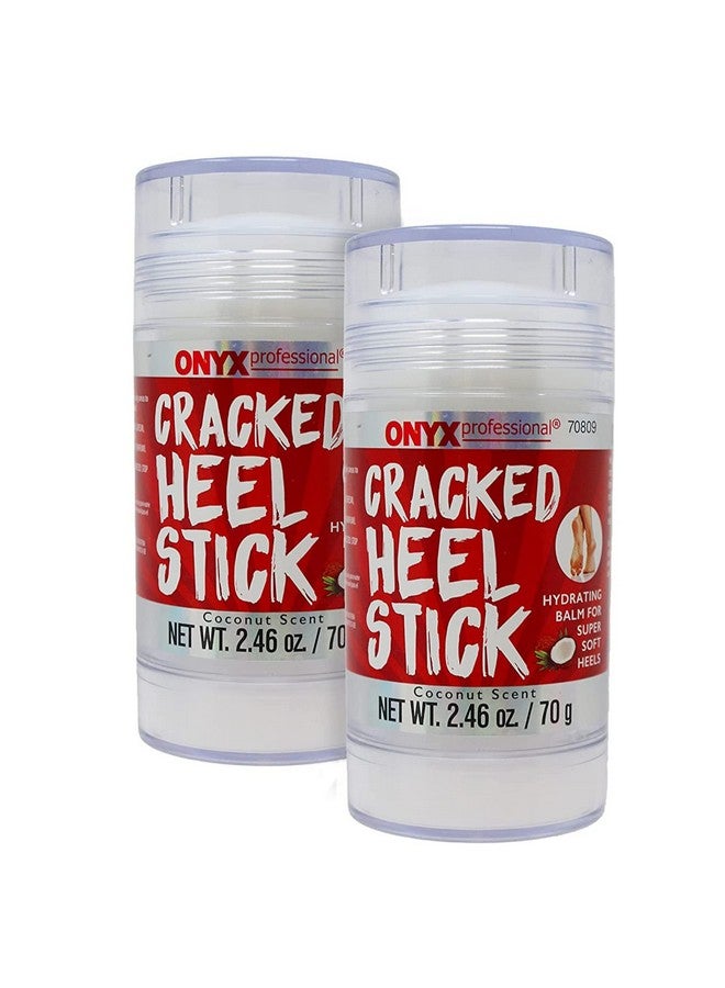 Cracked Heel Repair Balm Stick (2 Pack) Dry Cracked Feet Treatment, Moisturizing Heel Balm Rolls On So No Mess Like Foot Cream Or Foot Lotion, Rescues Cracked Feet For Skin So Soft