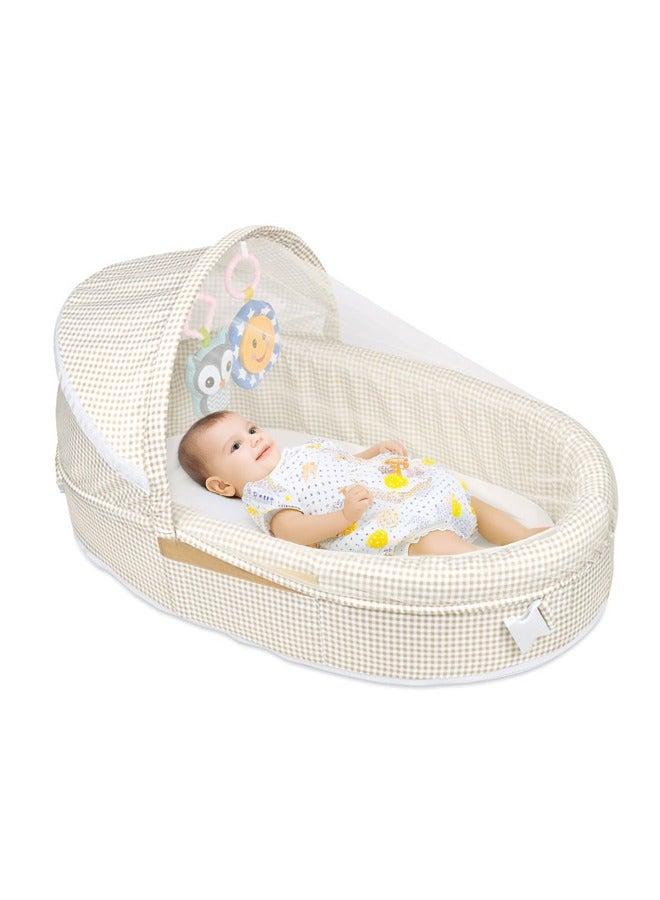 Baby Nest Baby Portable Travel Cot Bed Infant Cot With Mosquito Net