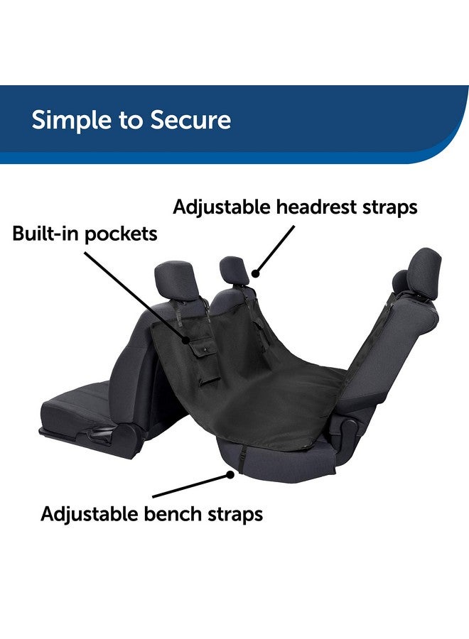 Happy Ride Hammock Seat Cover  Fits Cars, Trucks, Minivans And Suvs  Waterproof Area Protection  Durable Vehicle Seat Protector  Black