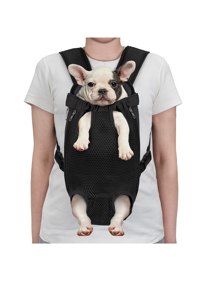 Dog Carrier Backpack, Adjustable Dog Pet Cat Front Carrier Backpack | Ventilated Dog Chest Carrier For Hiking Camping Travel, Sling Bag For Small Medium Dog Cat Puppies, Medium, 913 Lbs, Black