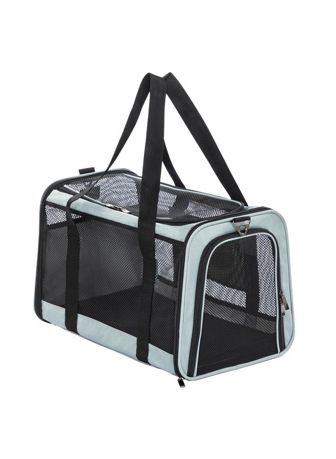 18 X 11 X 11 Pet Carrier Airline Approved, SoftSided Cat Carrier, Lightweight And Collapsible, Ventilation On 5 Sides, Escape Proof, With Adjustable Shoulder Strap, Soft Cushion