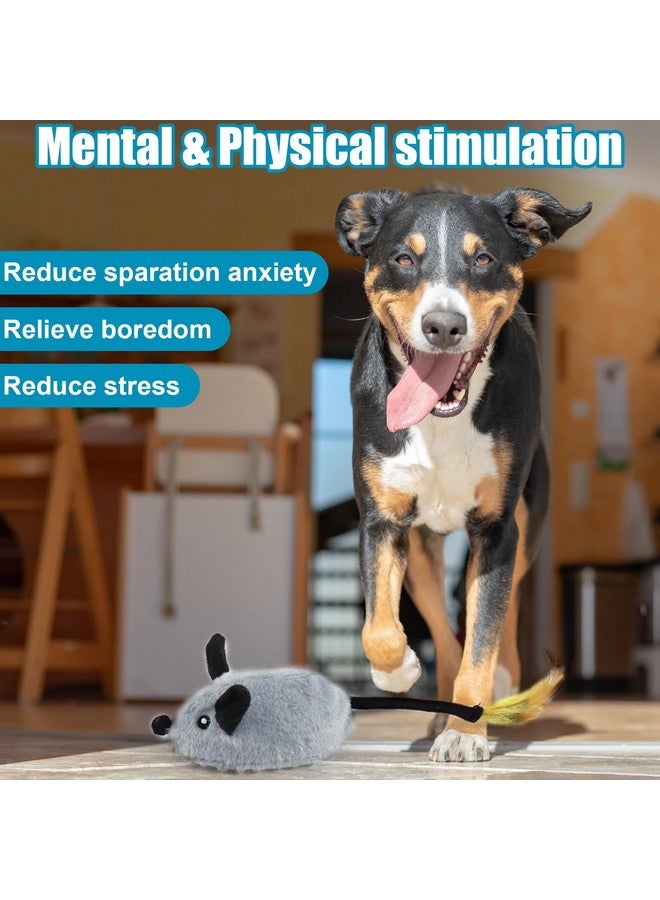 Interactive Dog Toys, Fake Mouse Moving Dog Toy With Automatic Sensor, Dog Mouse Toy With Realistic Sound & Extended Tail, Automatic Dog Toy For Cats Dogs Pet, Squeaky Dog Toys