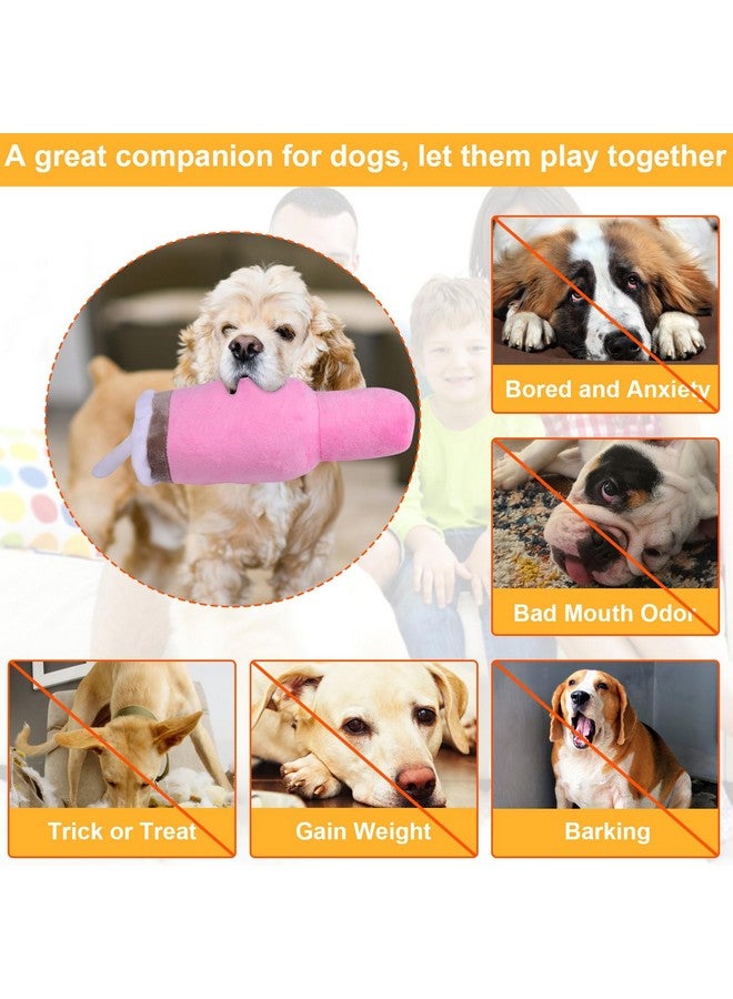 Funny Tumbler With Handle Cup Dog Toys,Squeaky Dog Toys Interactive Fluff And Tuff Dog Toys For Small Dogs/Large Dogs/Medium Size Dog (1 Pink)