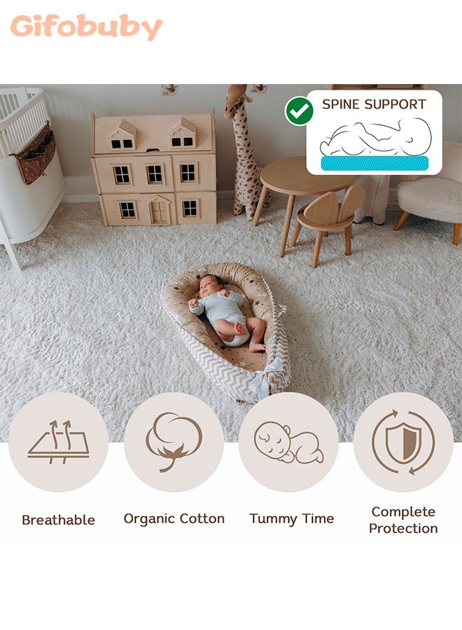 Portable Crib-in-Crib, Newborn Nest, Bionic Womb Portable Baby Co-Sleeper Cover, Removable and Washable