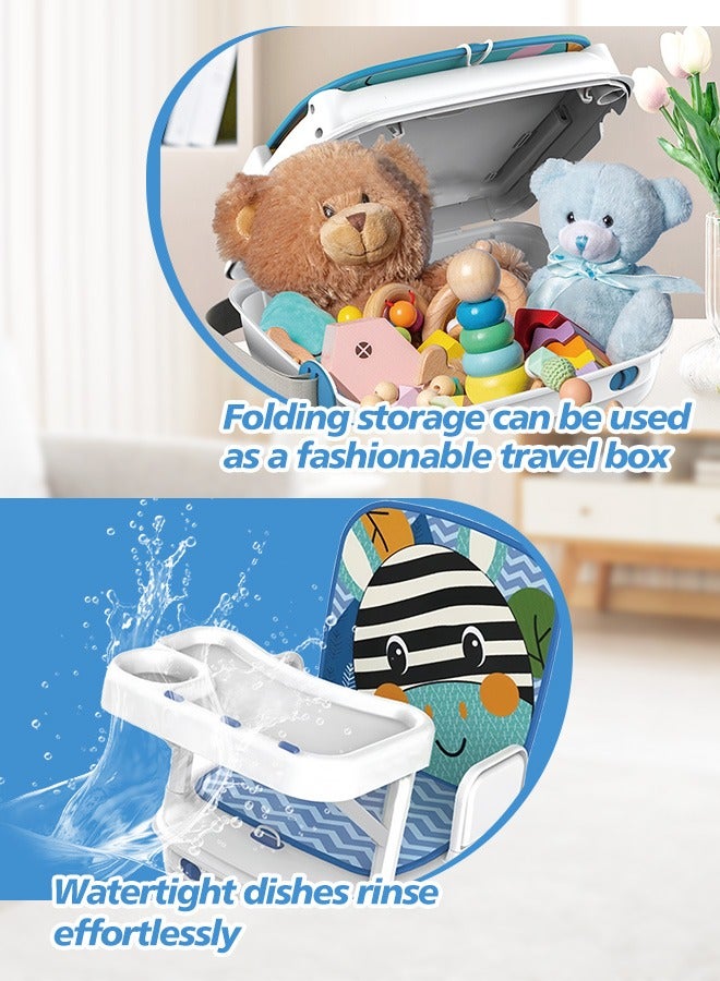 Baby Booster Seat For Foldable  Dining Table With Music and Storage Box