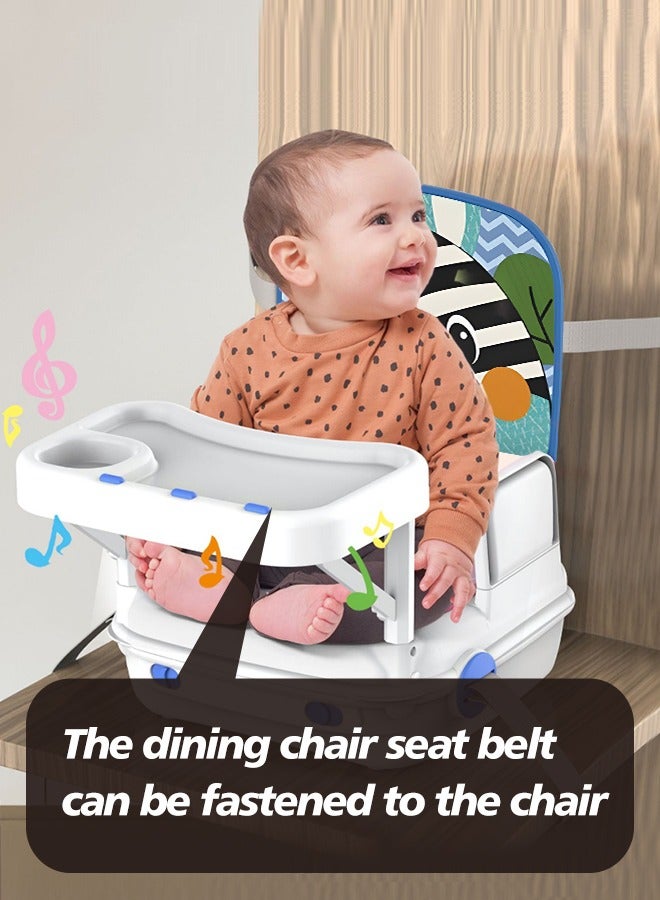 Baby Booster Seat For Foldable  Dining Table With Music and Storage Box