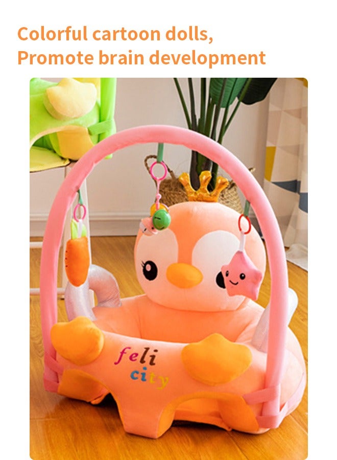 Baby Support Sofa Baby Sofa Chair Soft Plush Cartoon Animals Baby Sit Up Chair Learning to Sit Cushion Seats for Toddlers 3-24 Month Infant Sitting Chair Baby Sitting Chair Baby Seat