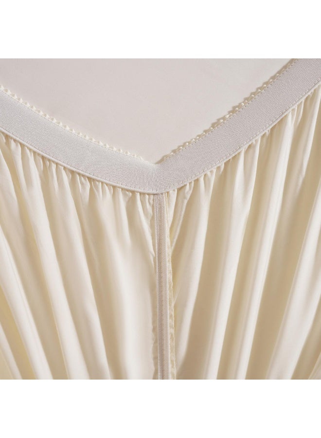 Elegance Fitted Sheet 160X200+33Cm - Cream