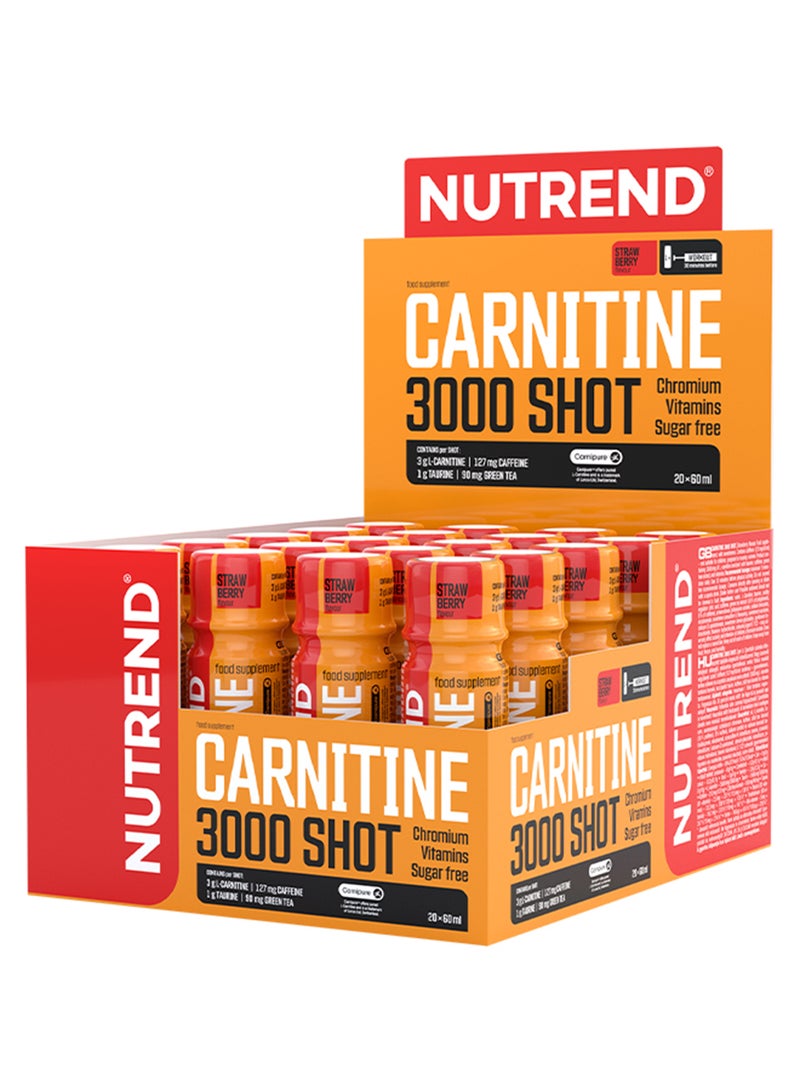 Carnitine 3000 Shot 20X60 Ml Strawberry