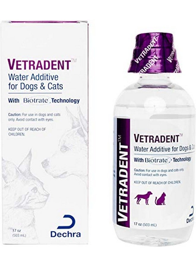Vetradent Water Additive For Dogs And Cats 17 Oz