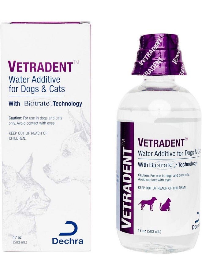 Vetradent Water Additive For Dogs And Cats 17 Oz