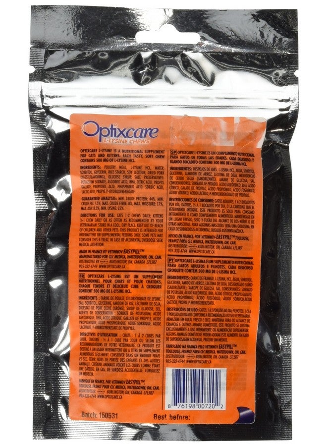 722 LLysine Chews For Cats & Kittens, 60 Count (Pack Of 1)