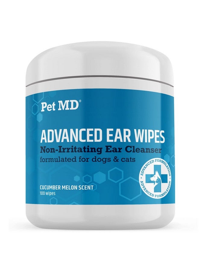 Cat And Dog Ear Cleaner Wipes  Advanced Otic Veterinary Ear Cleaner Formula  Dog Ear Infection Treatment  100 Count