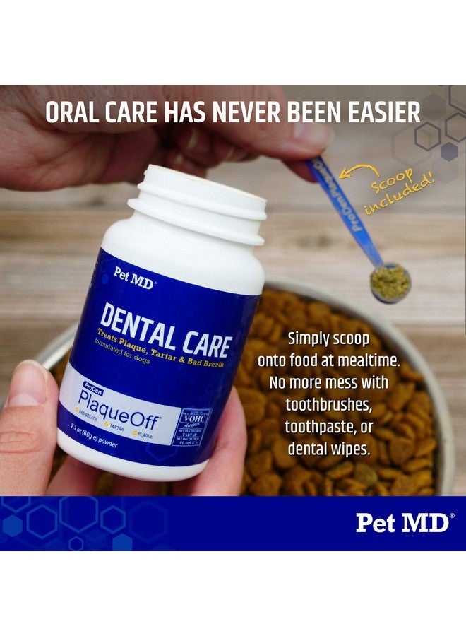 Proden Plaqueoff Dog Teeth Cleaning Dental Care Powder  Oral Care Supplement For Dogs  Reduce Bad Breath, Tartar, & Plaque  60G
