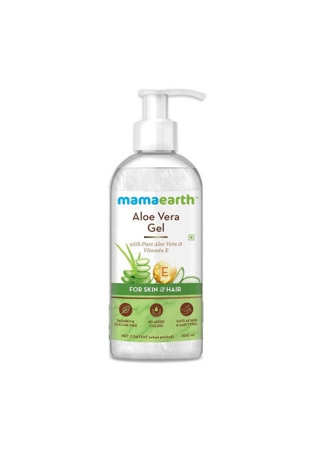 Aloe Vera Gel - 300Ml | For Face, With Pure Aloe Vera & Vitamin E For Skin And Hair | All Skin Type