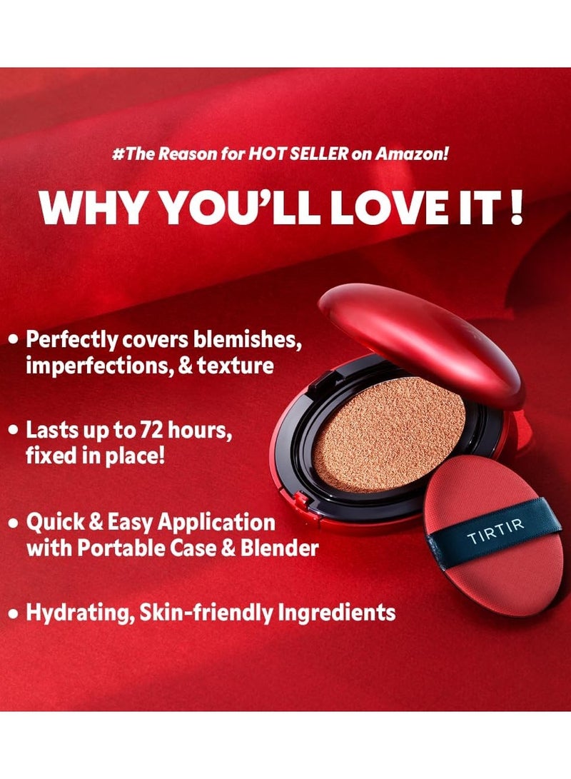 TIRTIR Mask Fit Red Cushion #21N Ivory 0.63 oz (18 g) Full Coverage