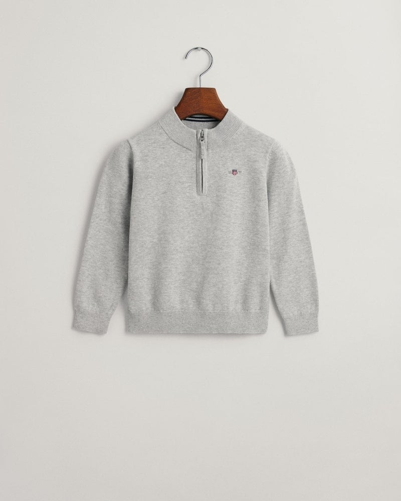 Gant Kids Shield Cotton Half-Zip Sweater