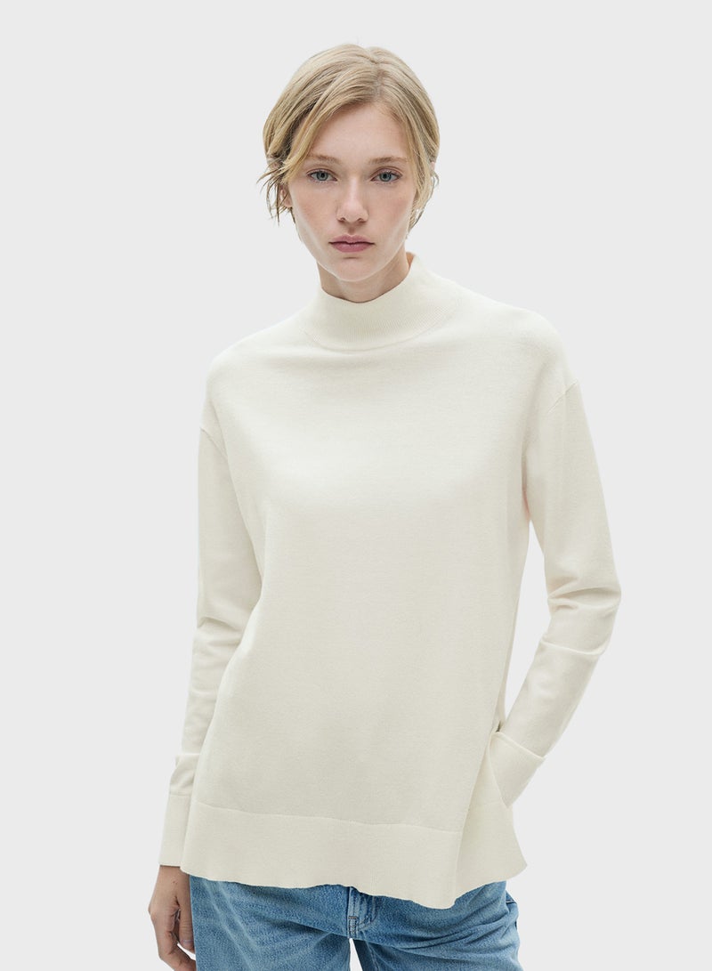 Perkins Neck Knitted Sweater