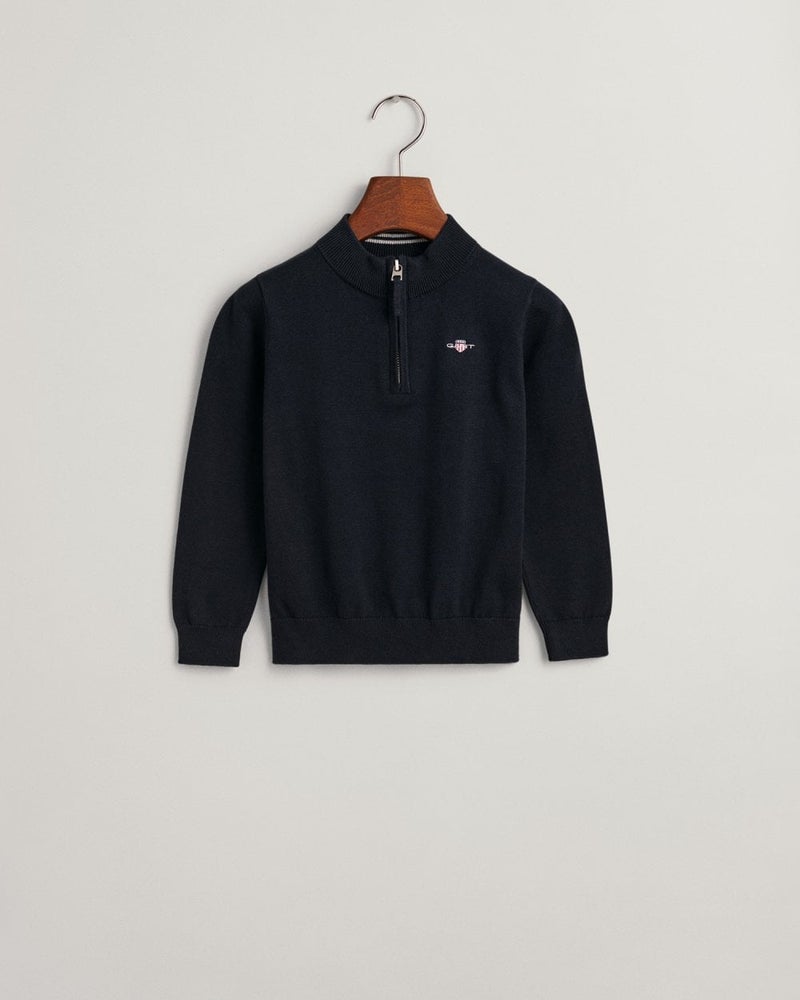 Gant Kids Shield Cotton Half-Zip Sweater