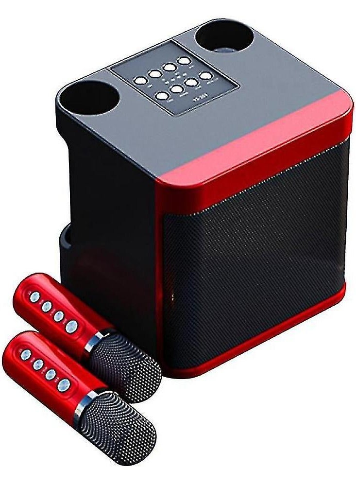Ys-203 bluetooth karaoke speaker wireless microphone(red)
