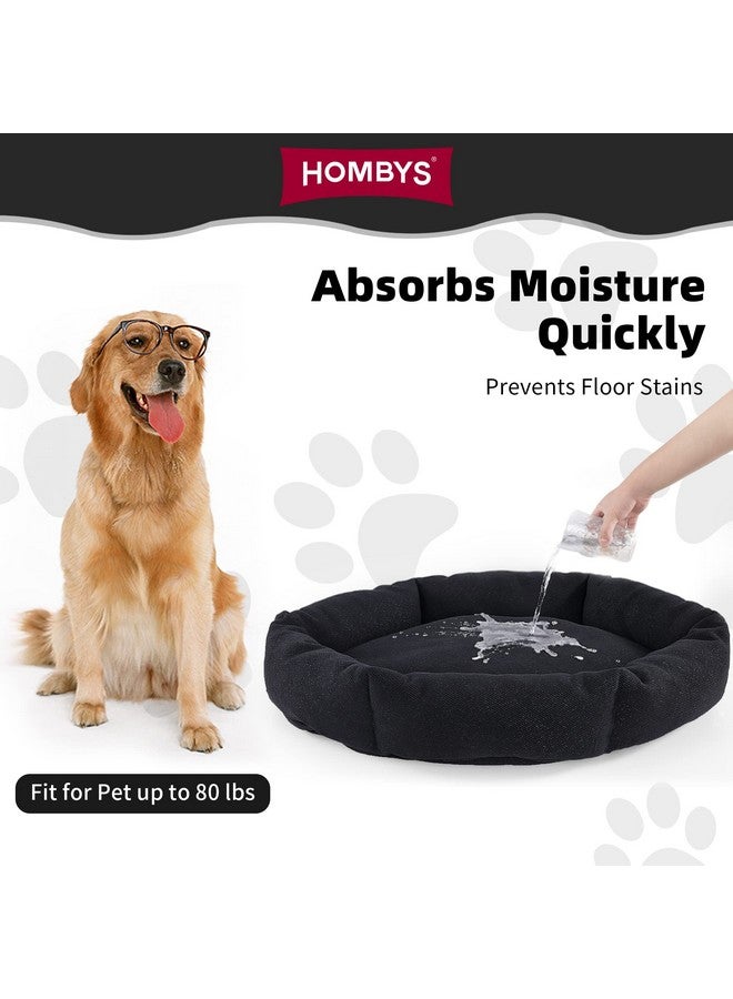 Chew Proof Dog Bed, Indestructible Dog Bed For Aggressive Chewers, Round Durable Tough Pet Bed, Waterproof Orthopedic Dog Pillow Bed For Large Dog (20