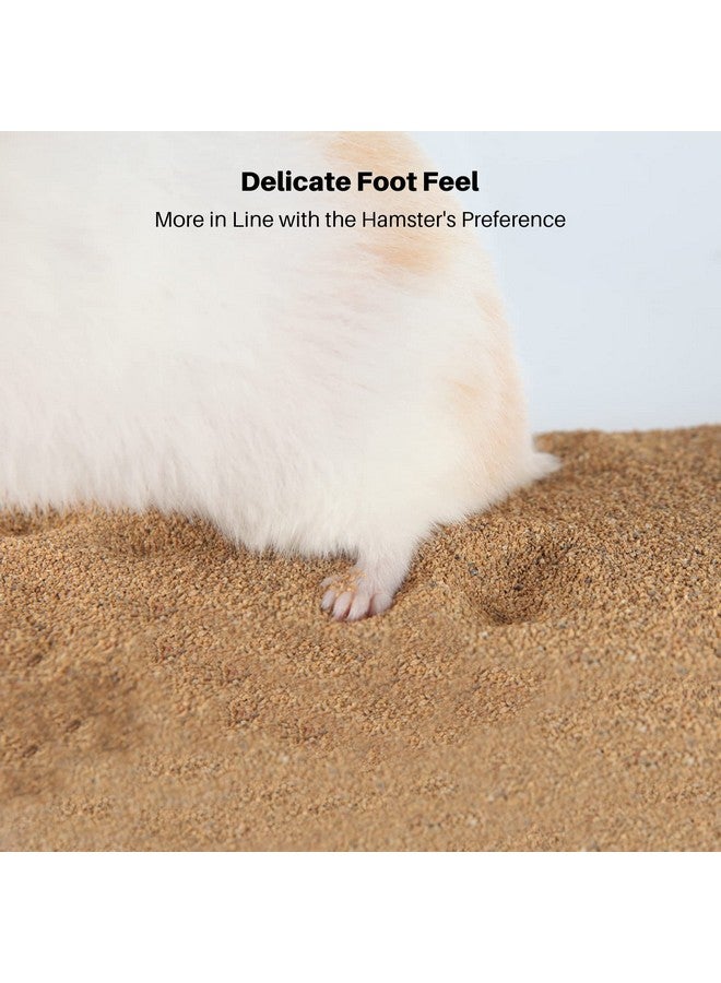 Hamster Bath Sand With Pour Spout And Handle, 6.6Lb Desert Bath Sand | NoDust Potty Litter CalciumFree Sand For Hamster Chinchillas Gerbil Mice Degu Or Other Small Pets (Fine Sand)