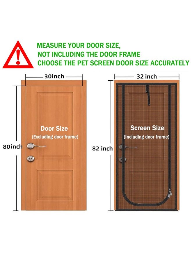 Upgraded Pet Screen Door Fits Doors Up To 30