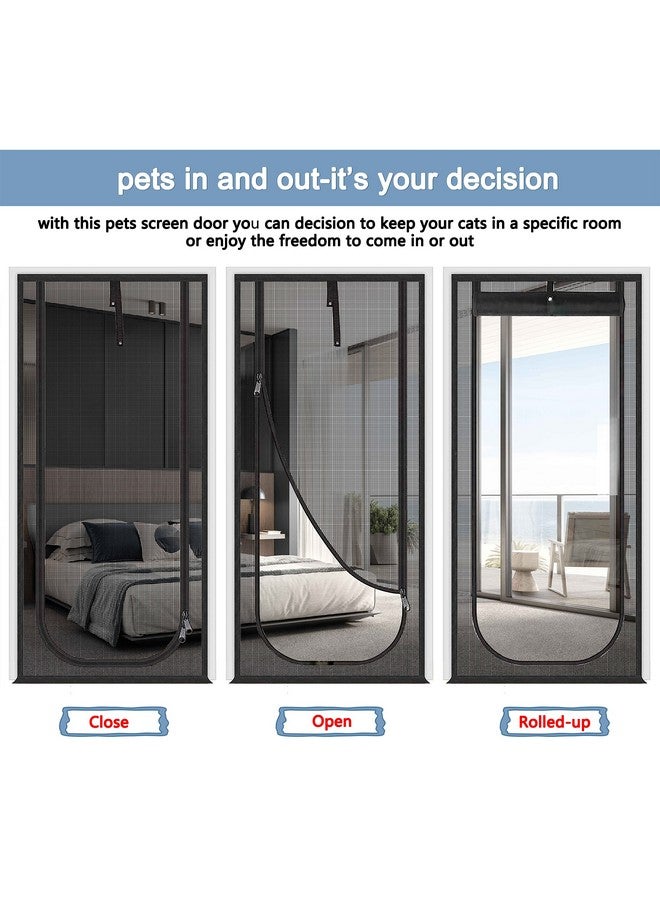 Upgraded Pet Screen Door Fits Doors Up To 30