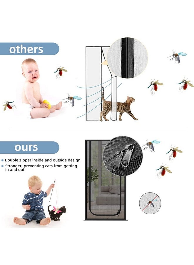 Upgraded Pet Screen Door Fits Doors Up To 30
